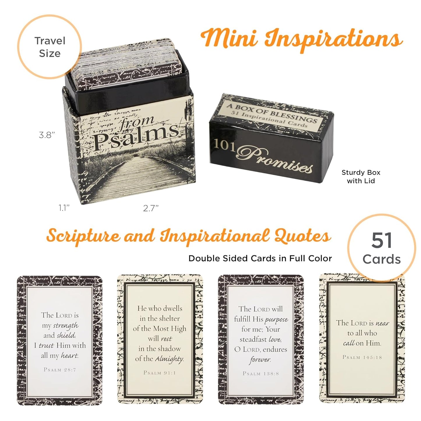 101 Promises from Psalms, Inspirational Box of Blessings Cards