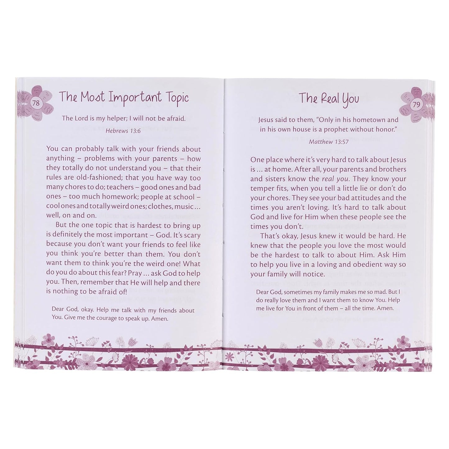 Mini Devotions For Girls - 180 Short and Inspirational Devotions