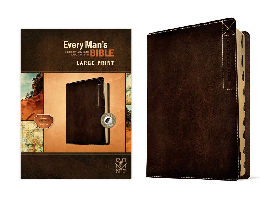 NLT Every Man's Bible Explorer Edition, Leatherlike Large Print