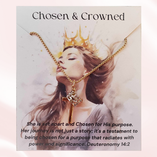 Cross and Crown Pendant